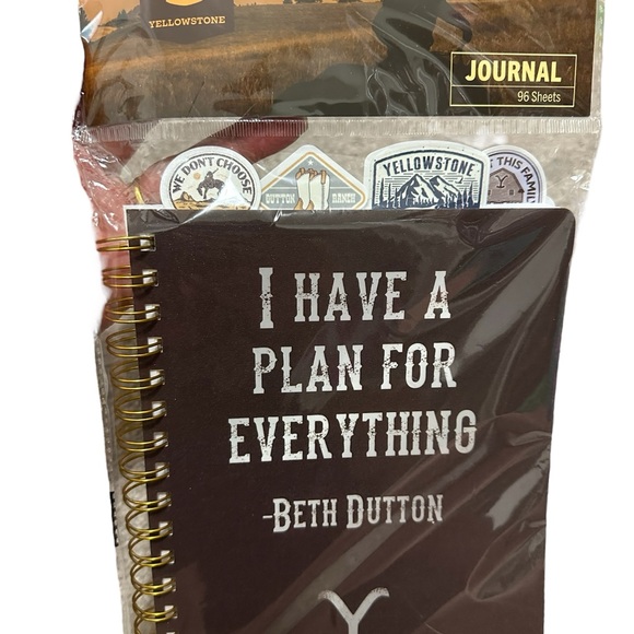 Yellowstone Spiral Journal with Beth Dutton Quote NIP - Picture 3 of 3